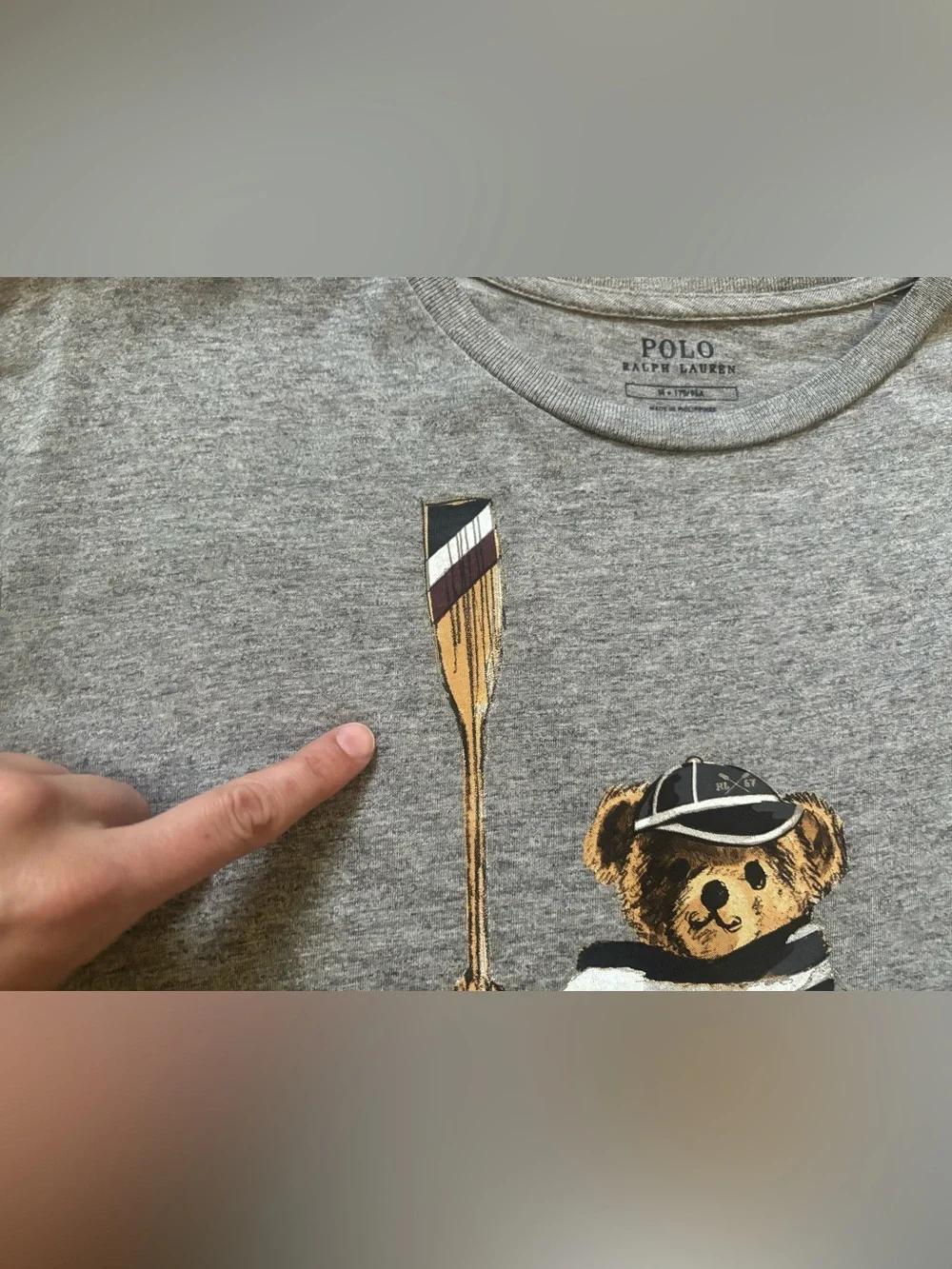 Polo Ralph Lauren Men’s Bear Tee Shirt Rowing Crew Medium